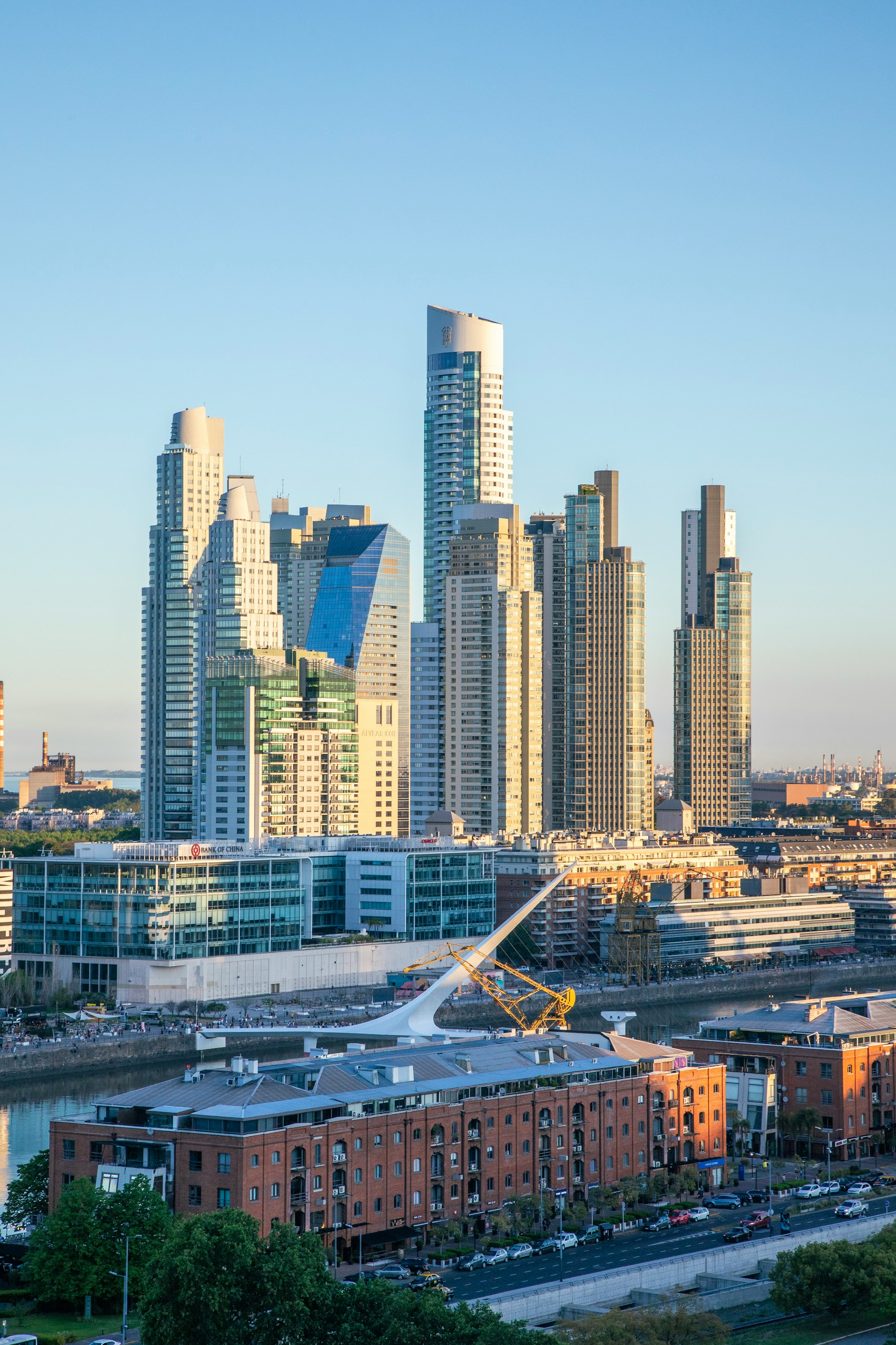 View of modern residential buildings in Argentina